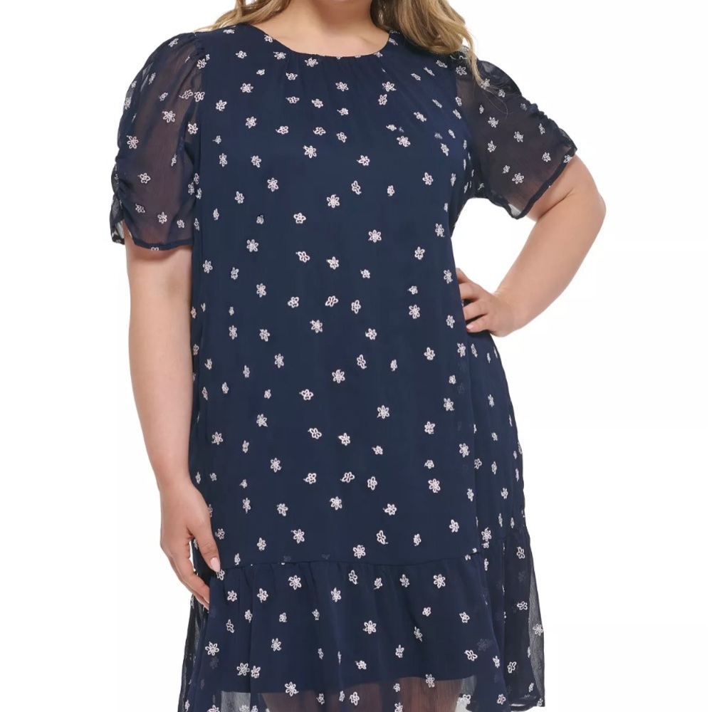 DKNY plus size printed dress - Picture 3 of 8